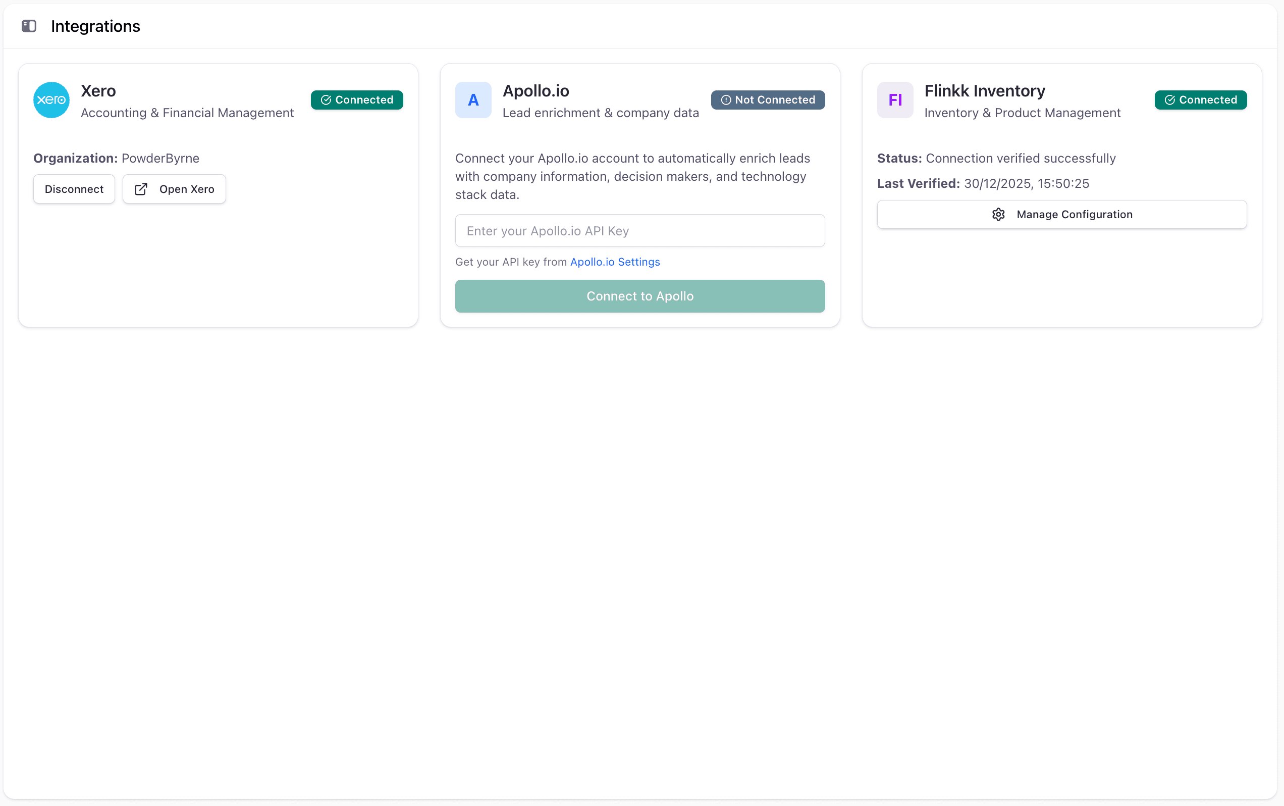 Completed Integration