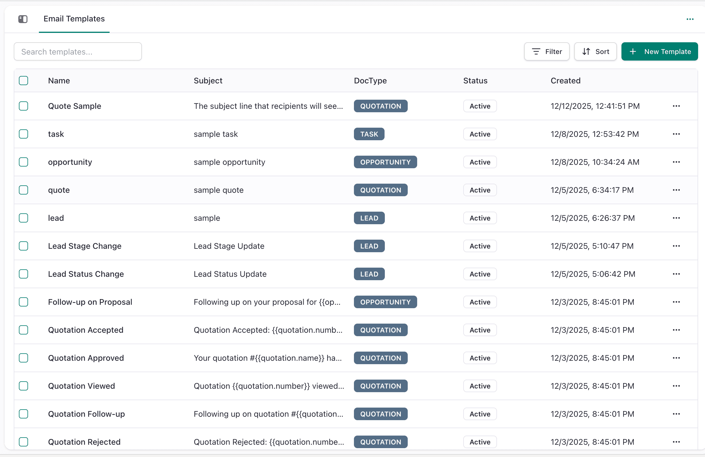 Email Templates Overview