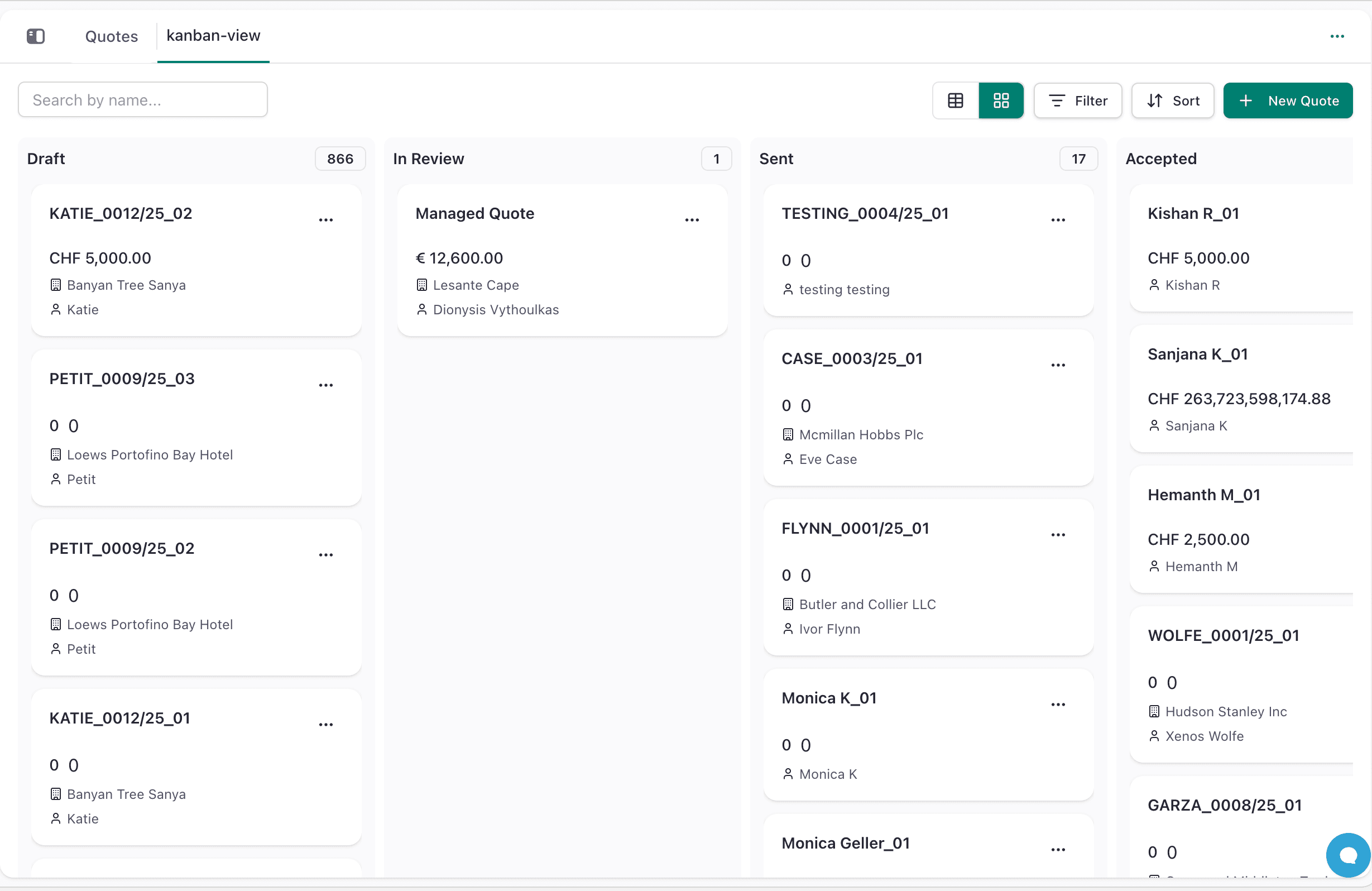 Quotation Kanban